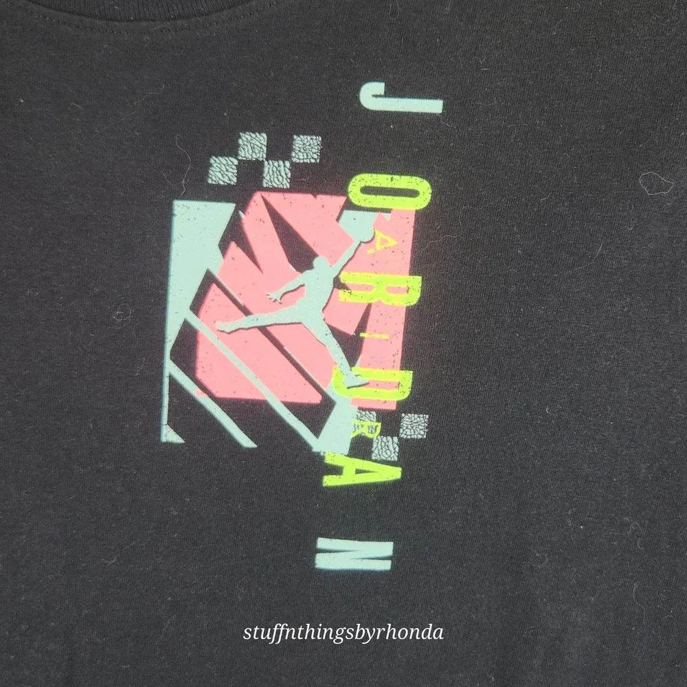 Jordan T Shirt Mens Large Black Nike‎ Jumpman Standard Fit Tee
